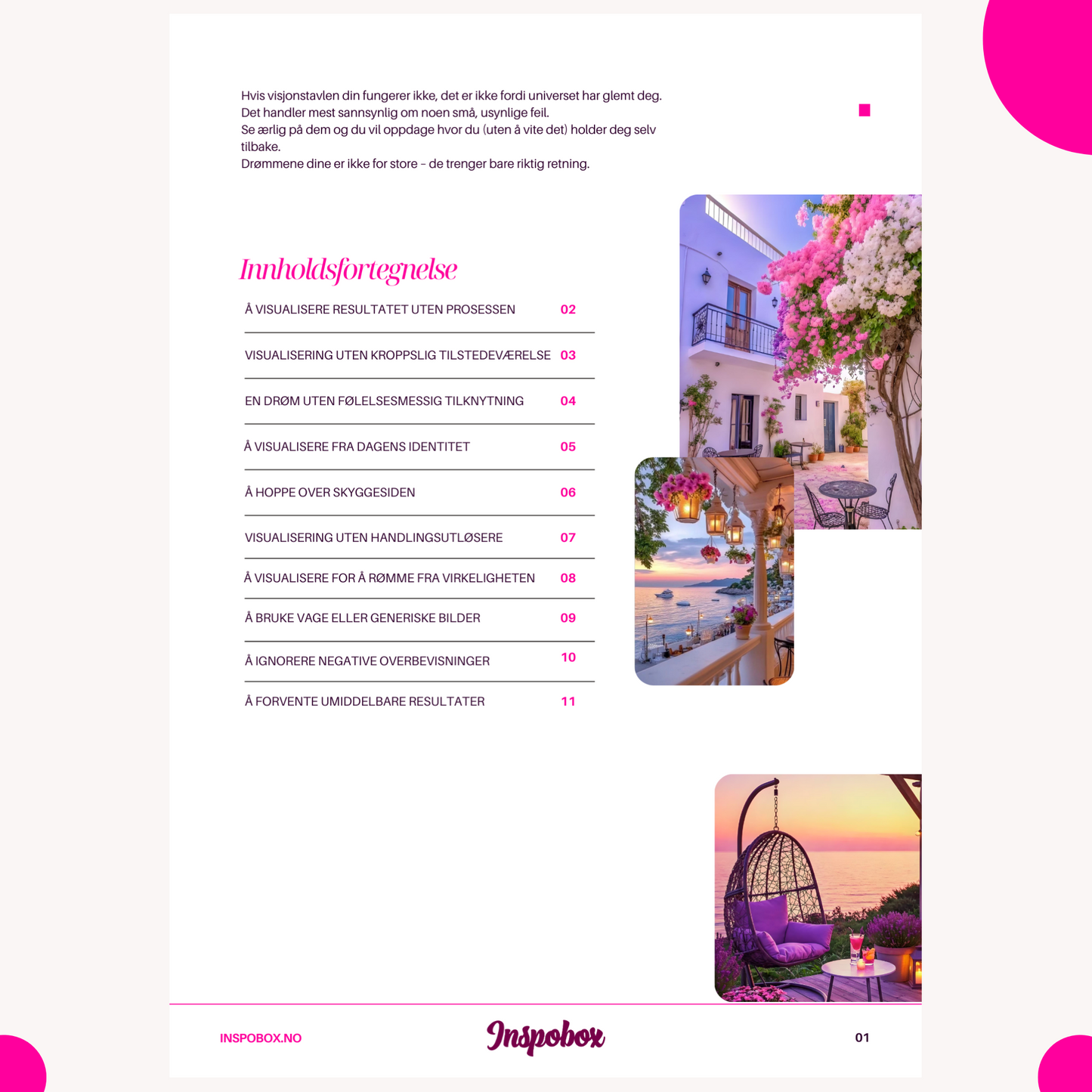 PDF-Guides: "Seven simple steps to create Vision Board that ACTUALLY works" + "10 visualization mistakes that block dreams""