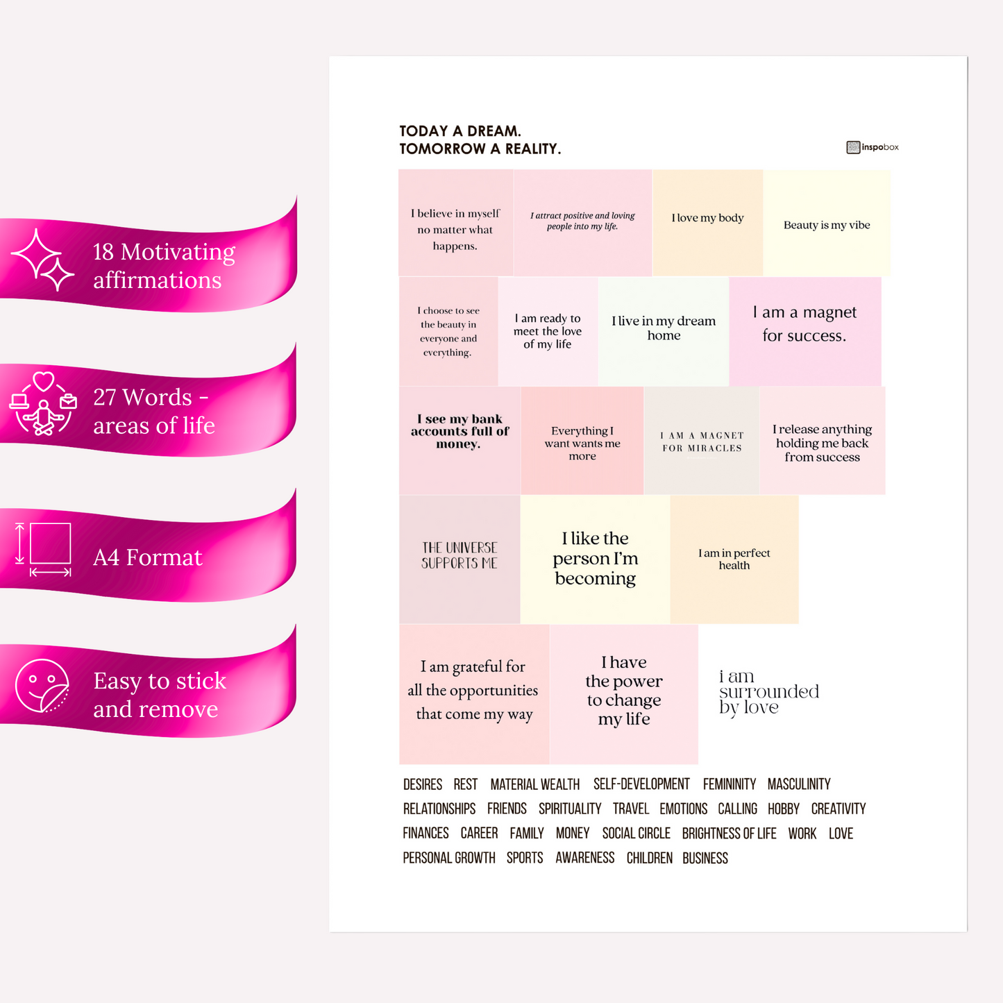 Inspobox™ Inspirational Sticker set No. 5