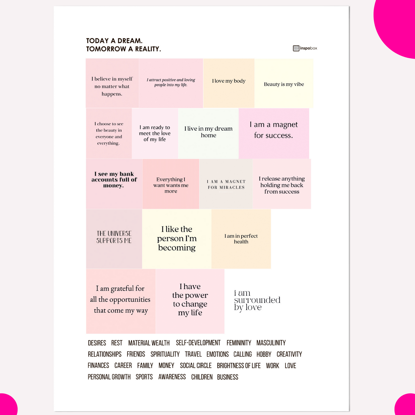 Inspobox™ Inspirational Sticker set No. 5